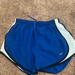 Blue , white and black M nike shorts